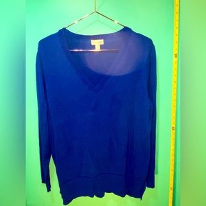 XL electric blue sweater